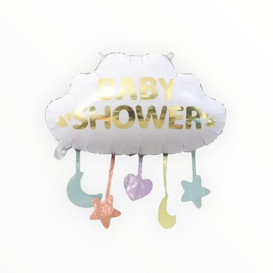 Baby Shower Sprinkle Clouds - Foil Balloons 2pck